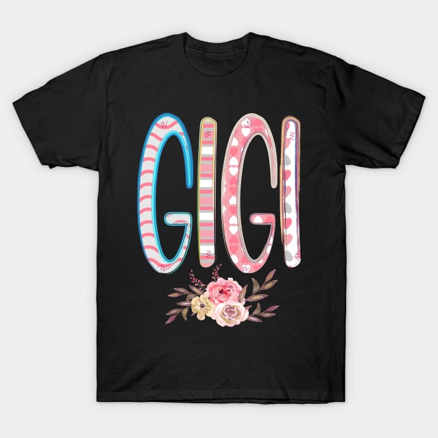 Gigi. Grandmother. T-Shirt by Satic